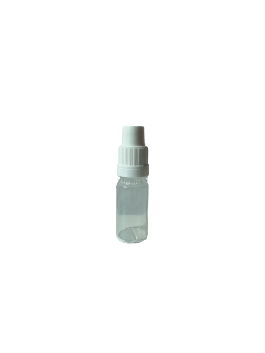 BUTELKA 10 ML Z ZAKRAPLACZEM KOLOR MLECZNY
