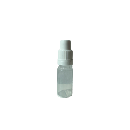 BUTELKA 10 ML Z ZAKRAPLACZEM KOLOR MLECZNY