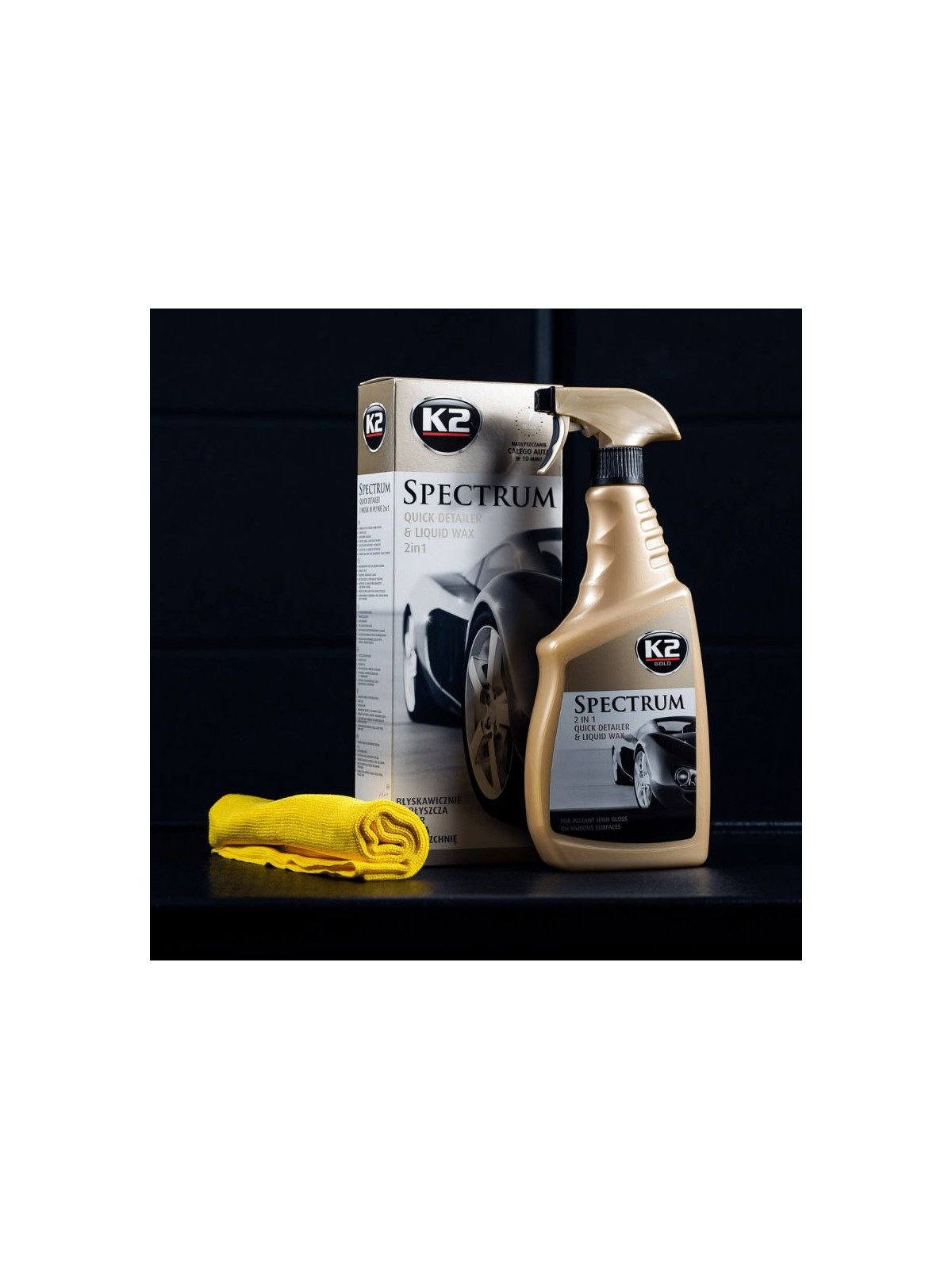 K2 Spectrum Quick Detailer wosk w płynie połysk lakieru