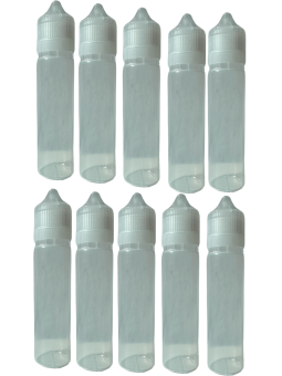 BUTELKA PLASTIKOWA MIĘKKA MLECZNA 60 ml- 10 szt.