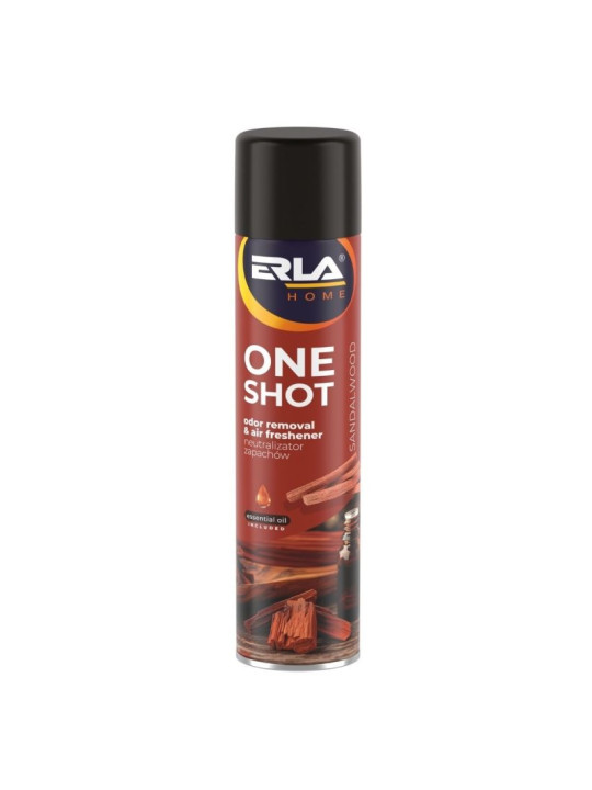 ONE SHOT Sandalwood 600ml Mocny Neutralizator i Odświeżacz Powietrza