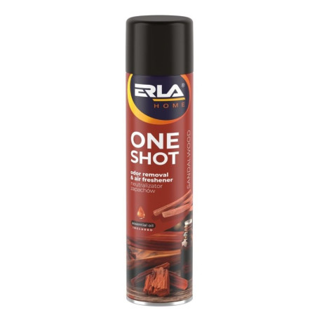 ONE SHOT Sandalwood 600ml Mocny Neutralizator i Odświeżacz Powietrza