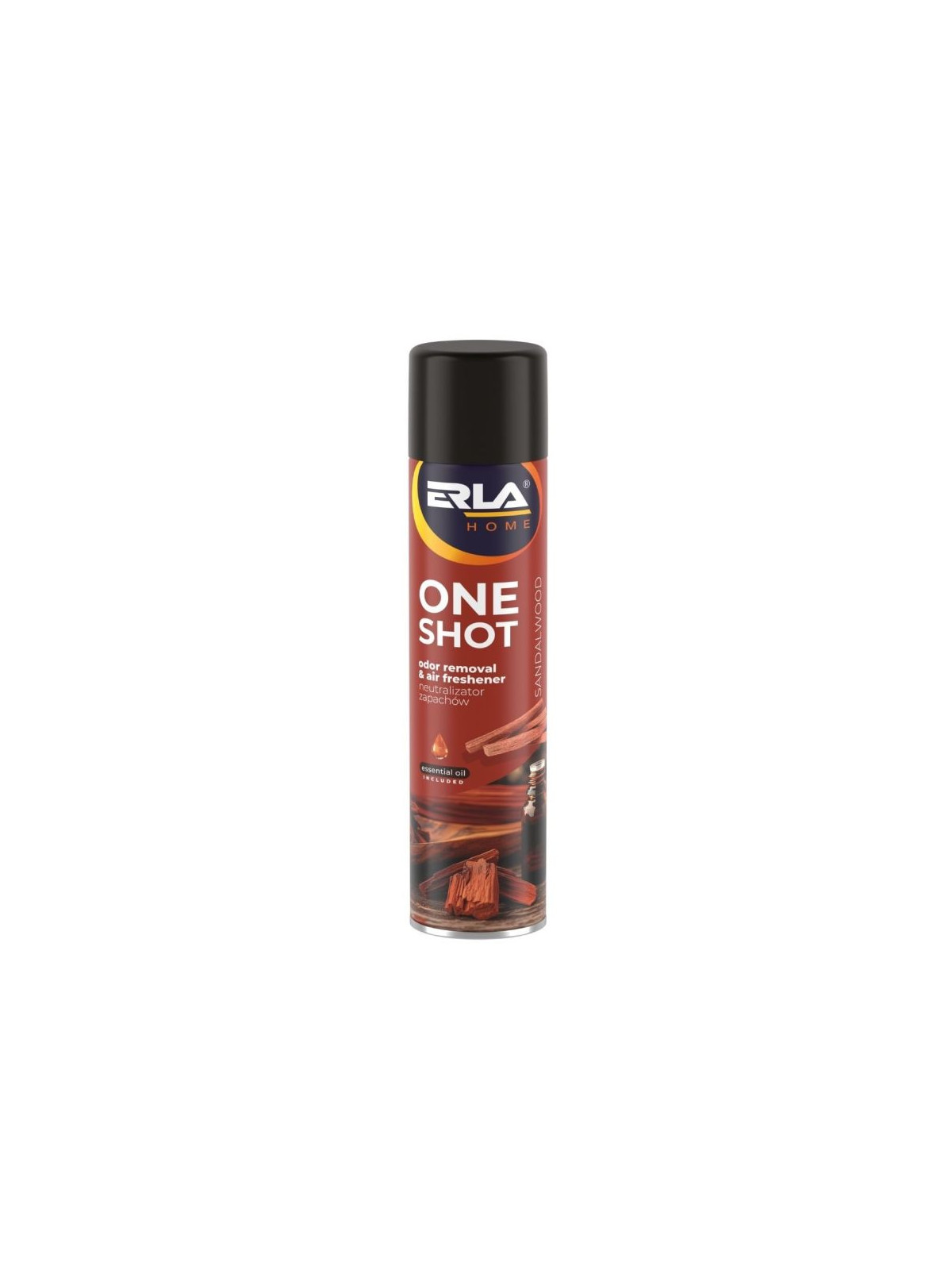 ONE SHOT Sandalwood 600ml Mocny Neutralizator i Odświeżacz Powietrza