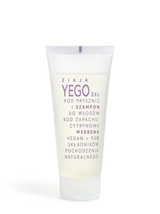 ZIAJA YEGO ŻEL POD PRYSZNIC I SZAMPON DO WŁOSÓW CYTRYNOWA WERBENA 200 ML