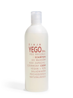 ZIAJA YEGO ŻEL POD PRYSZNIC I SZAMPON DO WŁOSÓW CZERWONY CEDR 400 ML