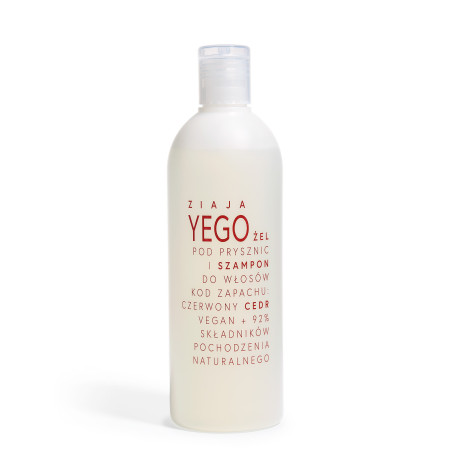 ZIAJA YEGO ŻEL POD PRYSZNIC I SZAMPON DO WŁOSÓW CZERWONY CEDR 400 ML